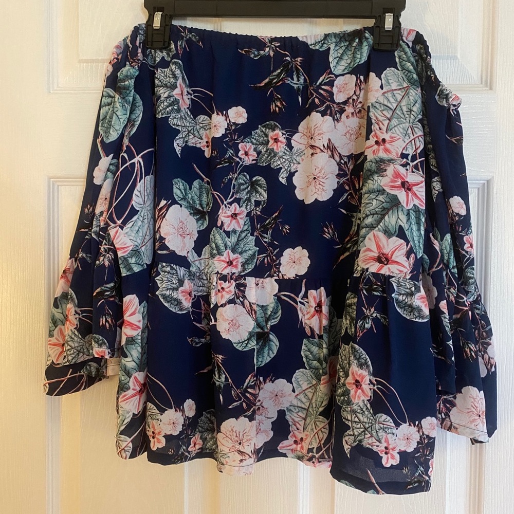 Floral off the shoulder top